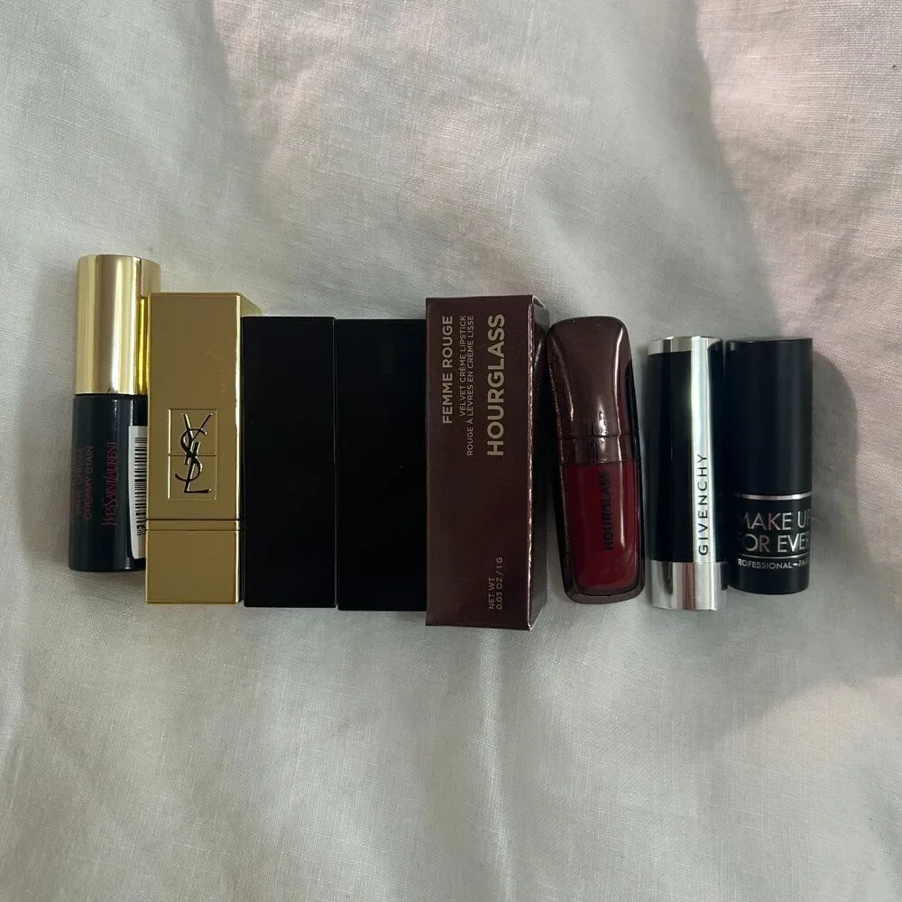 Lip Bundle Lot | RMS, Clinique, Hourglass, Urban Decay, YSL, Laura Mercier, MUFE